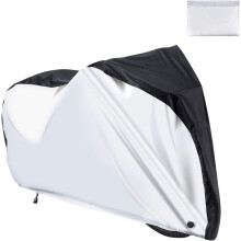 Weatherproof Bike Cover, High-Density Nylon Oxford Outdoor Storage For Bicycles, Wind And Dust Proof, Uv Resistance With Lock Hole Design, Elastic Str