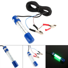 Submersible Fish Light Underwater Fishing Light Super Bright LED Lights Waterproof With Built In Weight Vertical Stand Stainless Steel Spoon Rest