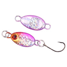 Fishing Lures for Freshwater Bass, Casting Spoon with Realistic Bait Mimic and Small Lead Fish Design, Hard Artificial Lure for Trout Roach Panfish, L