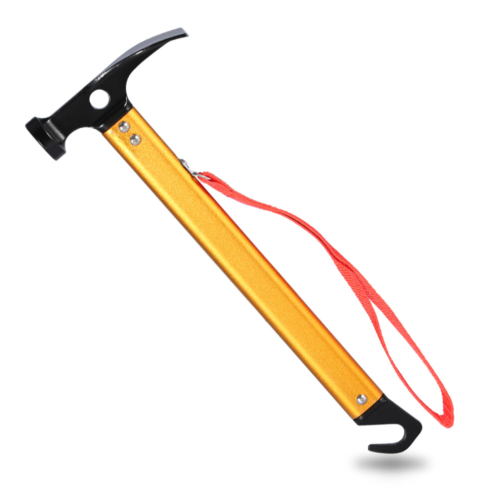 Aluminum Camping Gear, Multi-Functional Tent Stake Hammer, Portable Camp Stake Mallet, Rust Free, Durable Ultralight For Hiking 9301476550121