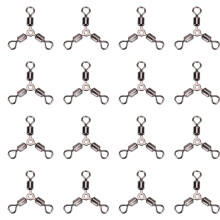 Triple Fishing Swivel T Turn Heavy Duty Crane Swivel For Saltwater Freshwater, Anti Corrosion Durable 3 Way Design Tangle Free Tackle Equipment Smooth