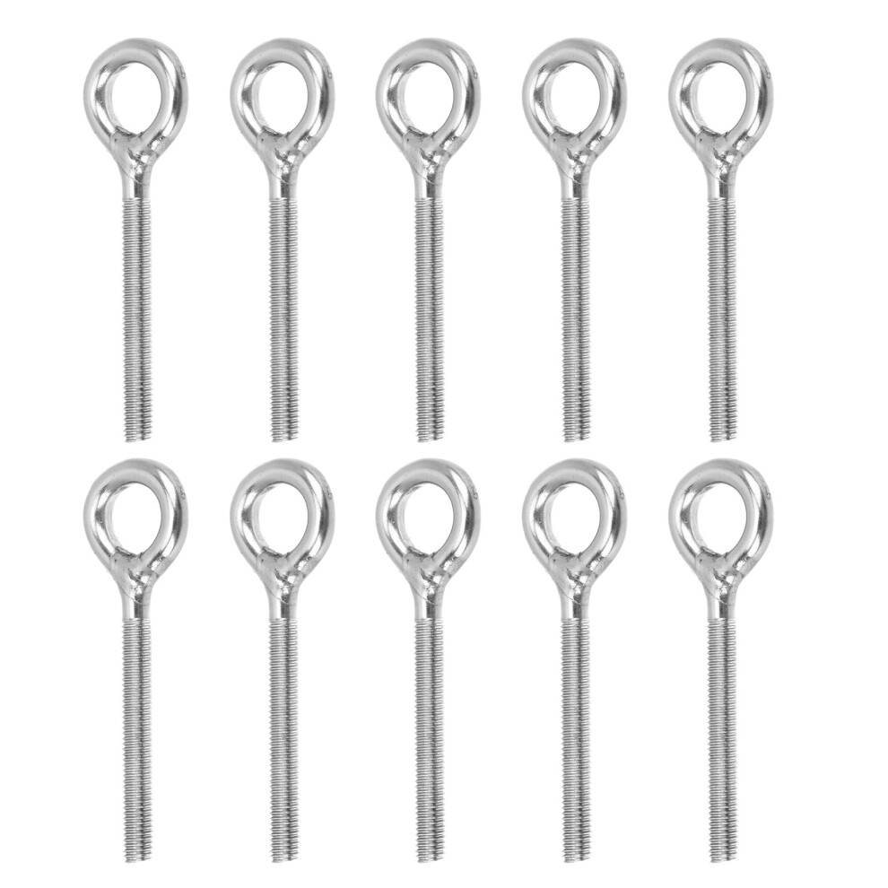 Heavy Duty Stainless Steel Threaded Eyebolts Rust Resistance Corrosion Resistance For Secure Installation Durable Threaded Ringbolts With Even Force D 9463374887225