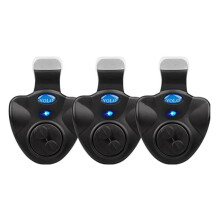 Sensitive Fishing Bite Alarm, All-Weather Double Alarming Design, Portable Fishing Alert Bell With Led Lights For Daytime/Night Carp Fishing Outdoor