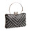 Shimmering Evening Purse Nylon Shoulder Bag With Storage-Black 1