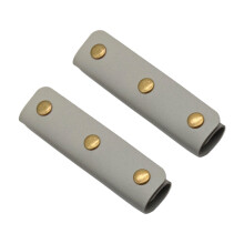 1 Pair Practical Leather Handbag Strap with Buckles-Light Grey