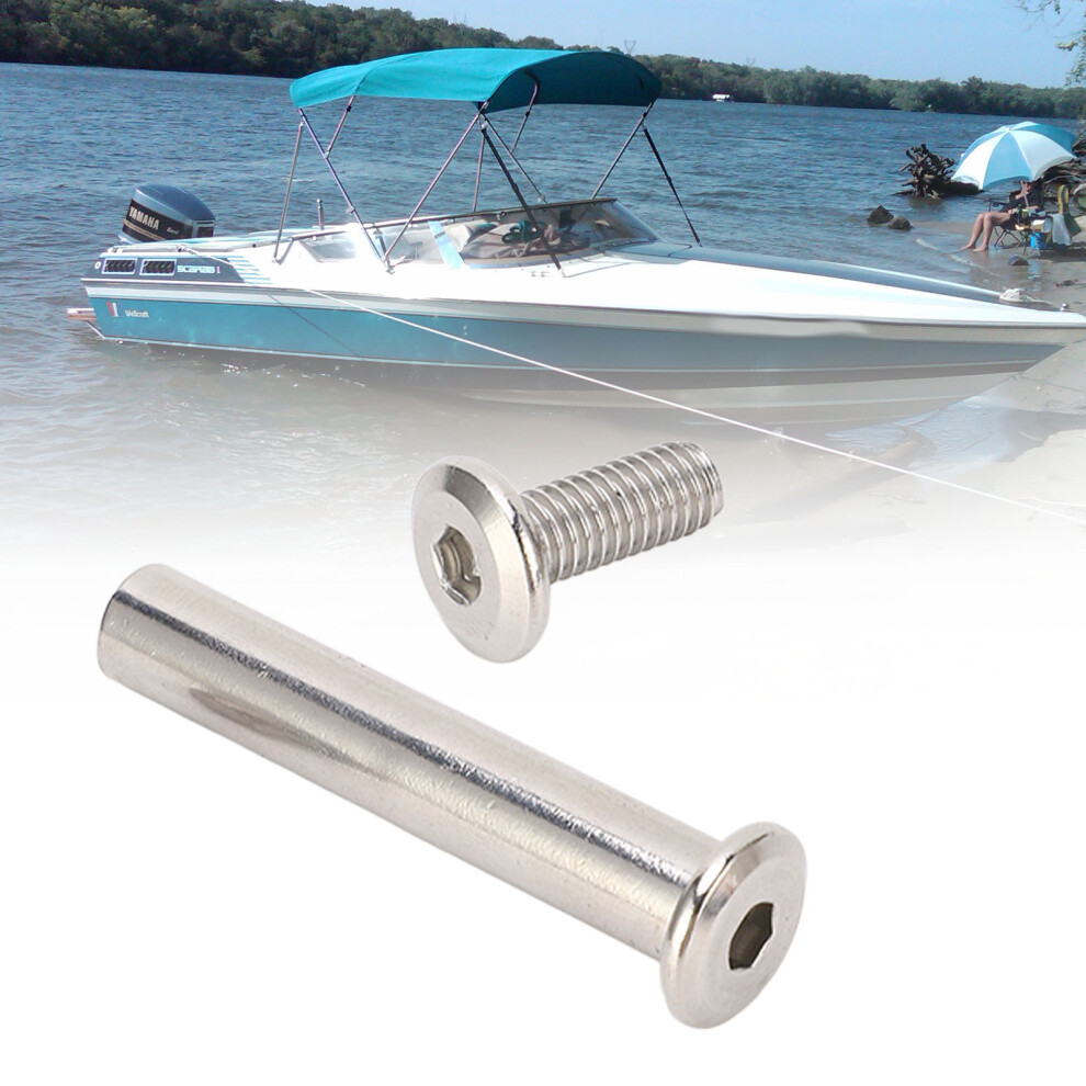 Bennington S/S Bimini Connector Bracket Bolt Metal Mounting Hardware 001177 5071377949150