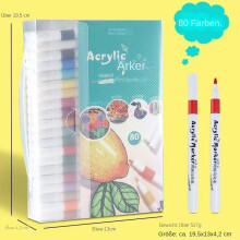 (Grüne Box [80 Farben] Acryl-Markierung stift) Laminierter und lösch barer Marker-Stift sein