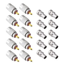 PL-259 Koaxial Steckverbinder UHF LöTstecker Stecker 50 Ohm Koaxial Adapter 10Er-Pack mit ReduzierstüCken für LMR400, RG8 Kabel
