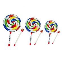 Orff Instruments Lollipop Drums 6/8/10 Inch Three Size Dance Props Percussion Instruments Hand Drum Education Toys
