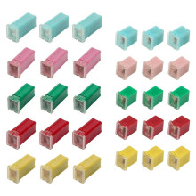 Kit Assortimento di Fusibili per Auto da 30 Pezzi, Kit di Fusibili A Forma di Scatola Combinati BASSO e ALTO, per Auto//Camion/Moto/Barca