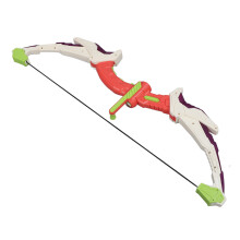 Kinder-Bogen-Set mit LED-Lichtern, Saugnäpfen, Outdoor-Bogenschießen-Spielzeug, Rosa