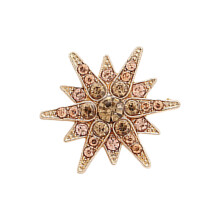 Sprankelende metalen broche Modern-Gouden lichte koffie