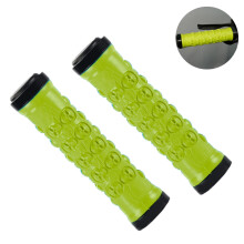 Mountain Bike Handlebar Grips, Ergonomics Design With Non-Slip Skull Dot Pattern, For Your Ultimate Riding Experience On Mountain Bikes, Travel Bicycl