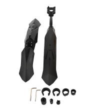 Bicycle Mudguard Set, Streamline Shape Design For Effective Protection, Premium Material Ultra-high Pressure Pvc, Adjustable At Any Angle With