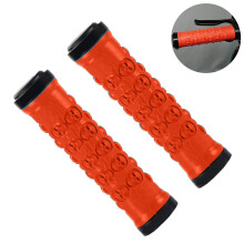 Mountain Bike Handlebar Grips, Ergonomics Design With Non-Slip Skull Dot Pattern, For Your Ultimate Riding Experience On Mountain Bikes, Travel Bicycl