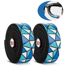 Bicycle Handlebar Tape, Original EVA Tape With Anti-Slip Processing For Comfortable Grip And Soft Touch, Grey And White 2PCS