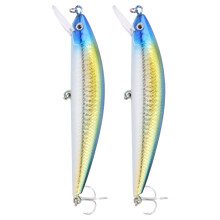 Performance Fishing Lure With Natural Swimming Action, Saltwater Corrosion Resistant Surf Minnow For Halibut And Bass