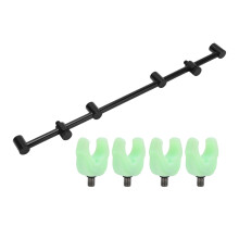 Porta canna da pesca versatile, la struttura in lega di alluminio garantisce durata e leggerezza per un'esperienza di pesca impeccabile, 25 cm, nero