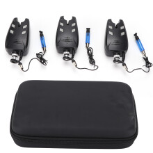 Adjustable Sensitivity Alerts, Wireless Fishing Bites Alarm with LED Light Indicators for Night Fishing Enhancer, Economical Set Including 1 Protectiv