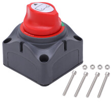 Interruttore di disconnessione dell'alimentazione a batteria On/Off, adatto per sistemi da 12 a 48 Volt, con robusto alloggiamento in plastica,