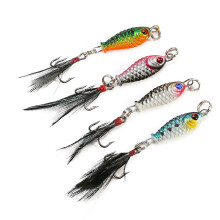 Fishing Jigs Spoon with 3D Squid Eyes Exquisite Design Metal Fishing Lure Baits Slow Fast Pitch Vertical Jigging for Tuna Grouper Snapper Bass Salmon