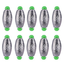 Egg Lead Fishing Sinkers Set Premium High-Density Lead Drop Shot Saltwater Freshwater Sinker Oval Weights For Casting Corrosion Resistant Anti-Corrosi