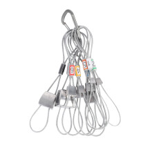 High-Quality Security Chains, Durable Stainless Steel Cable With Loops For Enhanced Protection And Versatile Usage, Suitable For Outdoors, Industrial