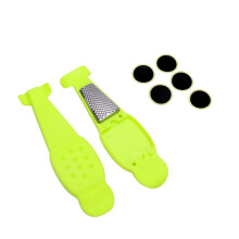 Cyclist's Essential: Bike Repair Pry Tools For Easy Dismantling, Anti-Skid Design For Secure Grip, Includes Nylon Levers And Portable Patch Kit