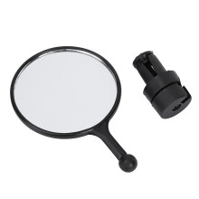 Handlebar End Bike Mirror, Motorcycle Rearview Mirror With Wider Field Of View, Stable And Durable Design, For Mountain Bicycles And Road Bikes, Black