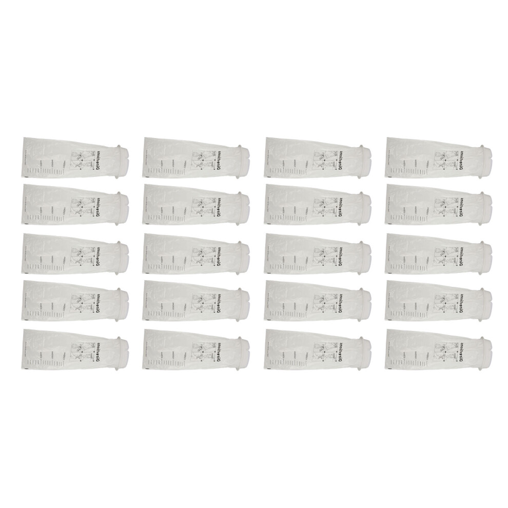 20pcs Disposable Vomit Bag Leakproof White Travel