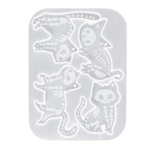Halloween Silicone Cats Skull Mould Reusable Crafting Tool for