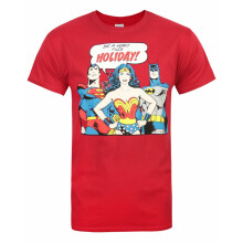 (XX-Large) DC Comics Short Sleeved T-Shirt (Mens Red)