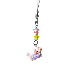 Charme de chien de dessin animé élégant, accessoire-Violet