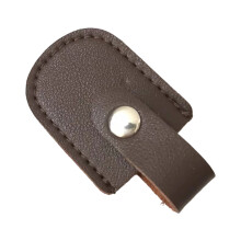 Pochettes en cuir gaine à ciseaux pratique pochettes à-brun
