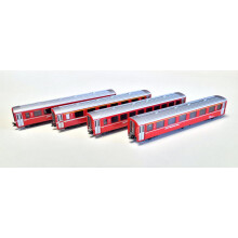 Kato 10-1414 RhB EW1 Red 4 Coach Add on Set (4) N Gauge