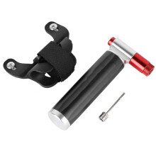 Pompe portable idéale pour les voyages, gonflage rapide, tête inclinée, alliage d'aluminium durable et léger, étanche, pliable, haute