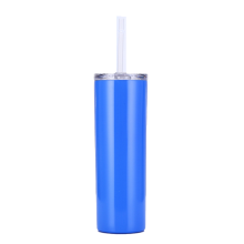 Sublimation Tumblers, Double Wall Insulated Straight Skinny Tumbler With Shrink Wrap, Individually Gift Boxed For Customizable Design And Portable Eco