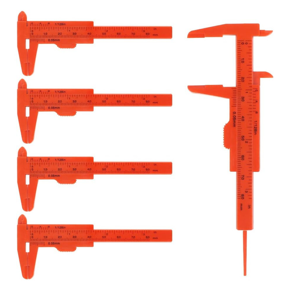 Portable Mini Size, Mini Plastic Vernier Caliper With Inside Outside Depth Measurement Capability, Precision Measurement For Industrial Individual 9173940223110
