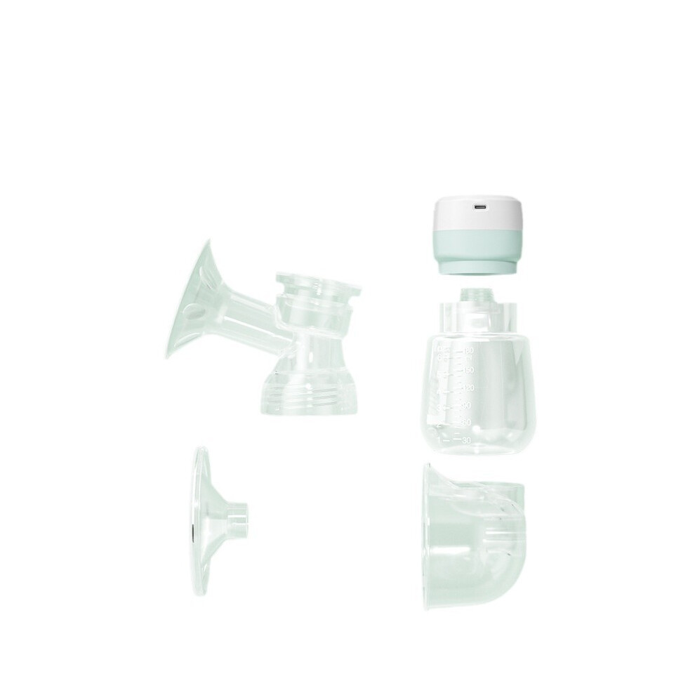 ([Pp] White Green English) Wearable Electric Breast Pump