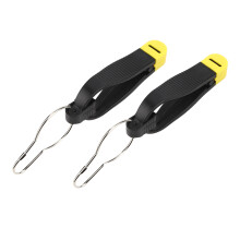 Presilha para linha de pesca com liberação rápida para controle suave da tensão variável, ideal para aventuras de pesca marítima.