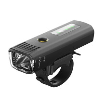 Superhelle Fahrradlampe, USB-wiederaufladbar, Frontscheinwerfer mit vier Leuchtmodi, hohe Sichtbarkeit, blendfreies Design, Aluminiumgehäuse, lange