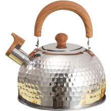 Sleek Stainless Steel Tea Kettle, Loud Whistling Sound Anti Heat Handle, Rapid Heat Retention For Induction And Gas Cookers (2 L)