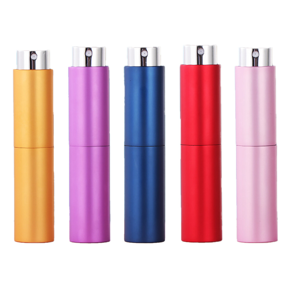 Elegant Portable Perfume Atomizer, Travel Refillable Bottle with Aluminum Shell, Multipurpose Cosmetic Storage for Men and Women, Environmentally Frie