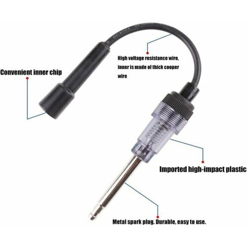 Spark Plug Tester for Quick Diagnosis, Diagnostic Tool with Time-Saving Features for Various Vehicles and Small Engines 1