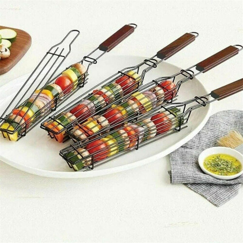 Καλάθια ψησίματος για Shish Kebab, με αντικολλητική επίστρωση, σετ 4 για 1