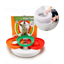 Plastic Cat Toilet Training Kit Litter Box Puppy Cat Litter Mat Cat Toilet Trainer Toilet Pet Cleaning Cat Training Product