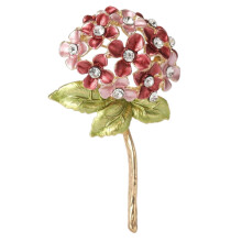 Beautifully Crafted Hydrangea Brooch Wedding Outfit-Pink white