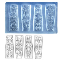 Elegant Silicone Nail Art Carving Template for 3D Carving-CS142