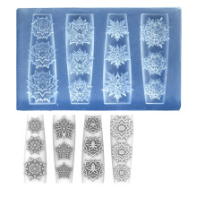 Beau moule en Silicone pour Nail Art Floral 3D, sculpture-CS140