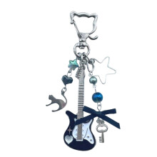 Retro Beaded Cats Playing Guitar Charm Handcrafted-Style A